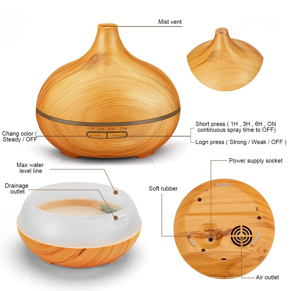 Essential Oil Diffuser & Air Humidifier